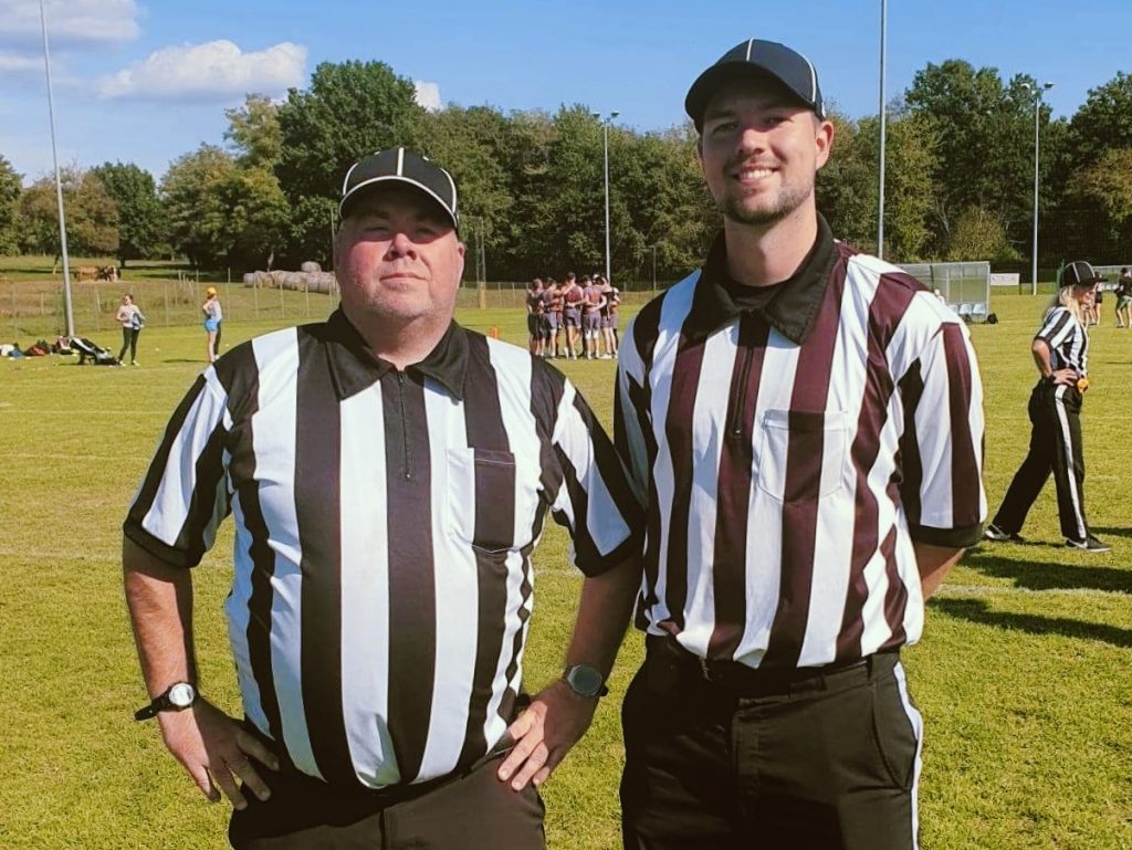 Agebrink och Lindström under Champions Bowl 2022